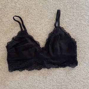 Aerie black lace bralette